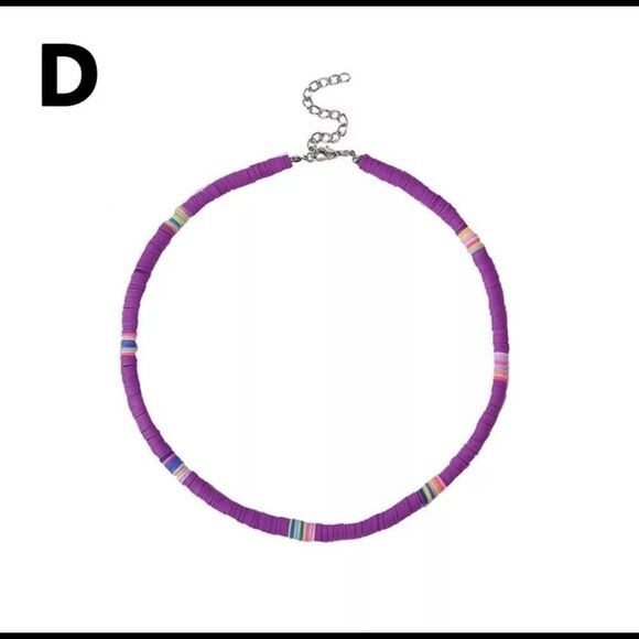 🍄🍄BOHO POLYMER CLAY CHOKER NECKLACE - Picture 5 of 5